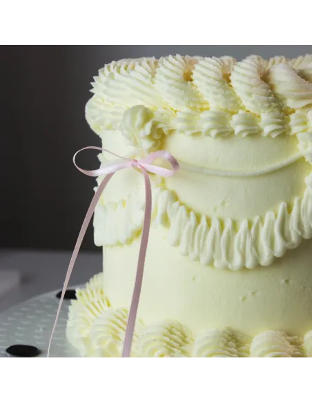 Set 8 lazos decorativos de cinta Rosa Claro PME