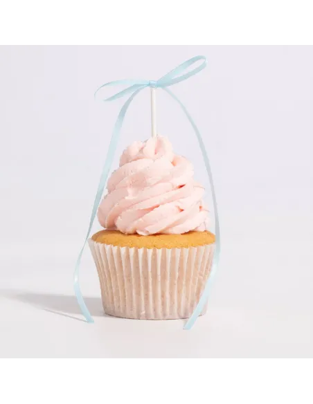 Set 8 lazos decorativos de cinta Azul PME