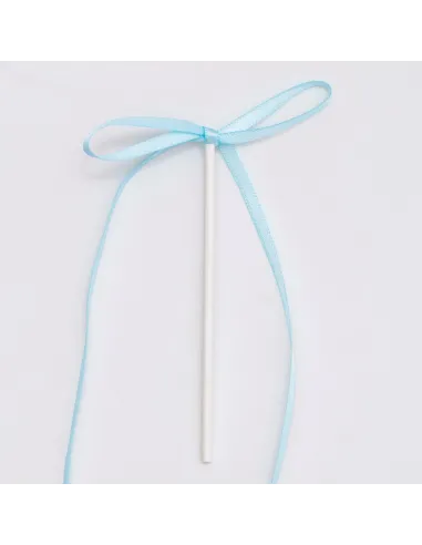 Set 8 lazos decorativos de cinta Azul PME