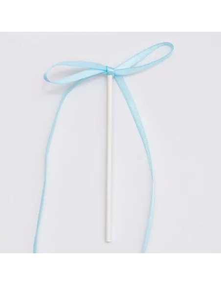 Set 8 lazos decorativos de cinta Azul PME