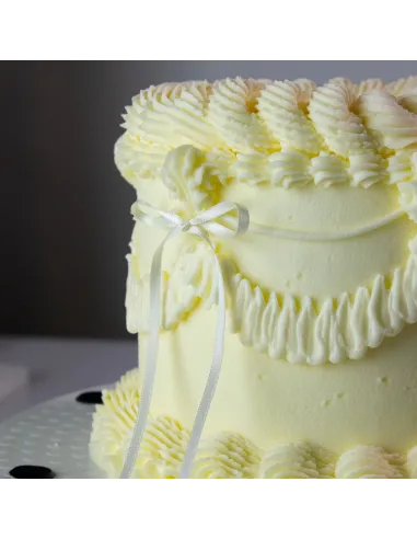 Set 8 lazos decorativos de cinta Blanco PME