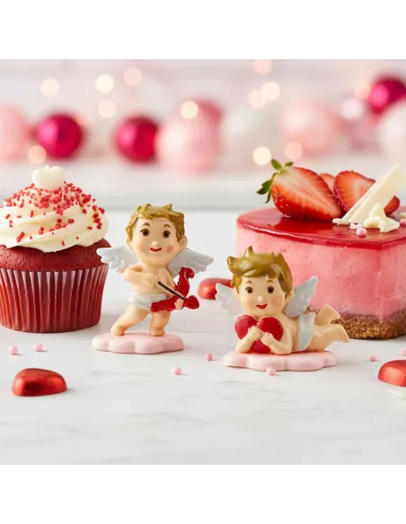 Figura decorativa Cupido con Corazón San Valentín Dekora