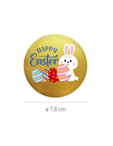 Moneda de chocolate con leche Pascua 7,8 cm Dekora