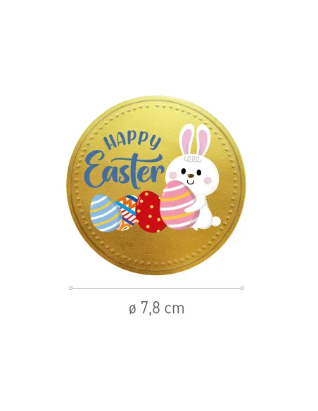 Moneda de chocolate con leche Pascua 7,8 cm Dekora