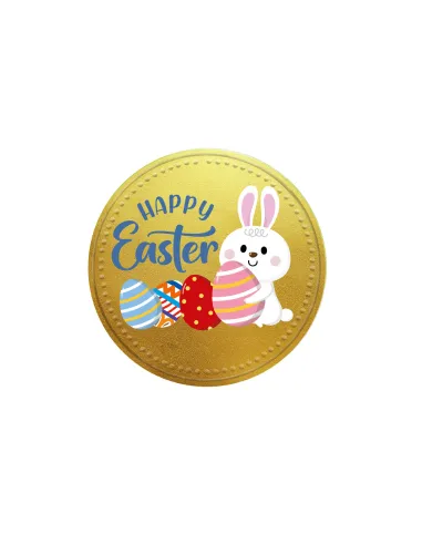 Moneda de chocolate con leche Pascua 7,8 cm Dekora