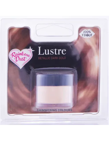 Colorante en polvo metálico Oro Oscuro Rainbow Dust