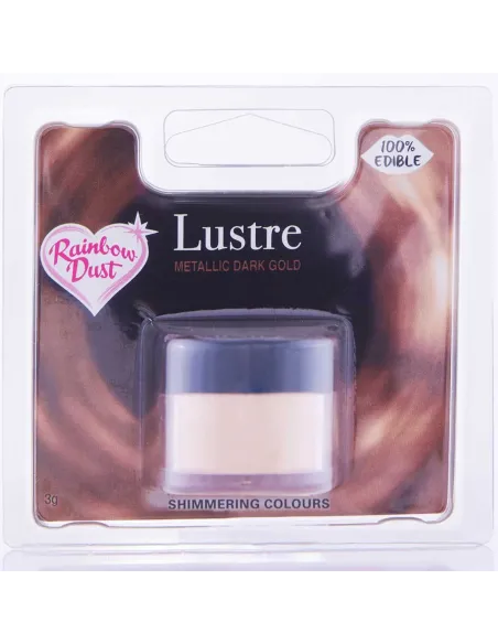 Colorante en polvo metálico Oro Oscuro Rainbow Dust