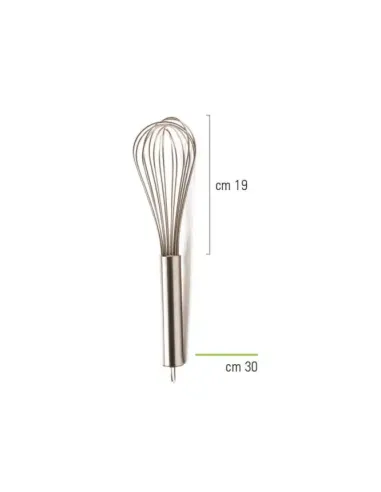 Batidor con varillas de acero inoxidable 30 cm Decora