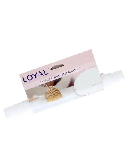 Set 2 tapetes de silicona antideslizantes 30 cm Loyal