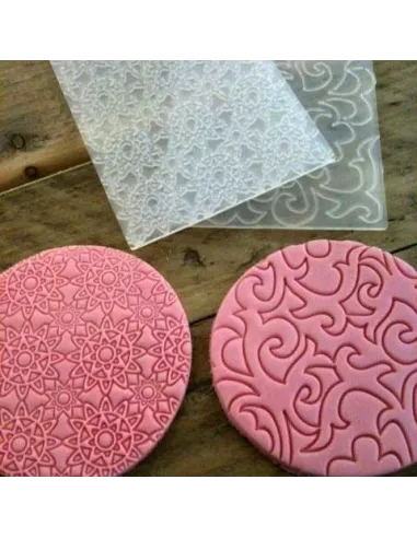 Set de 2 texturizadores encaje antiguo