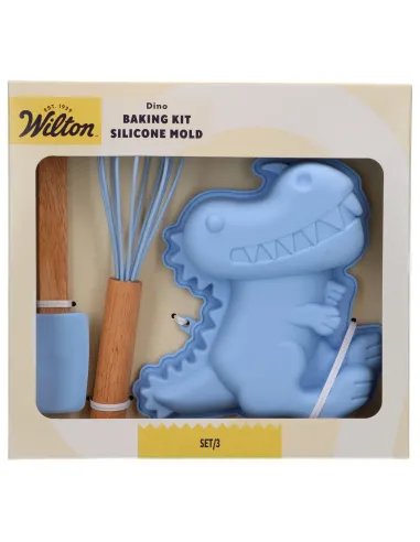 Kit de repostería para niños Azul Molde, Espátula y Batidor varillas Wilton