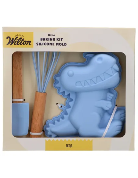 Kit de repostería para niños Azul Molde, Espátula y Batidor varillas Wilton