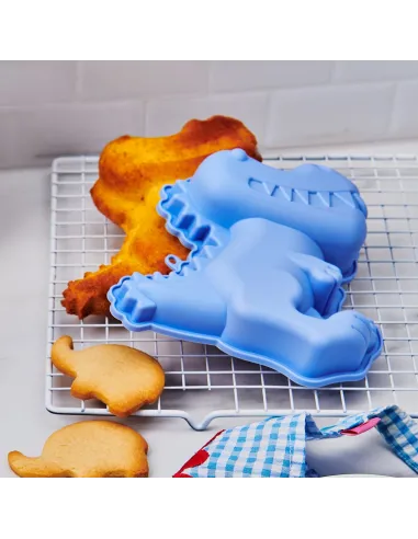 Kit de repostería para niños Azul Molde, Espátula y Batidor varillas Wilton