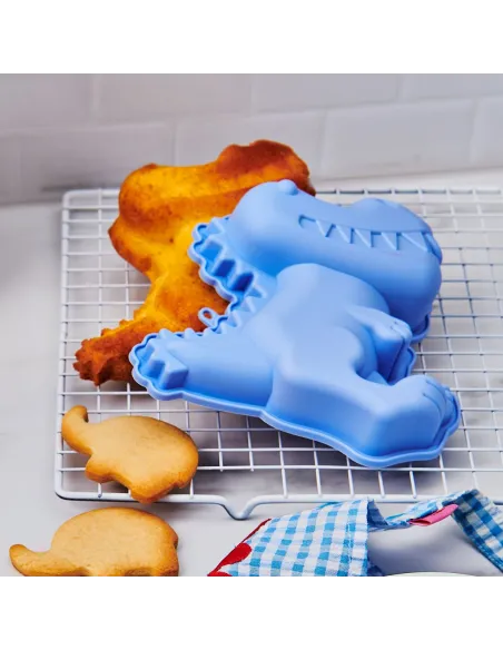 Kit de repostería para niños Azul Molde, Espátula y Batidor varillas Wilton