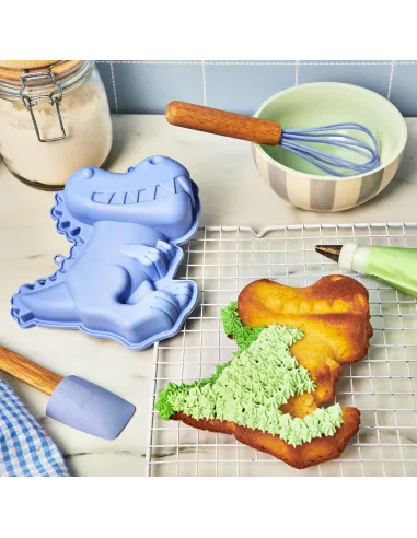 Kit de repostería para niños Azul Molde, Espátula y Batidor varillas Wilton