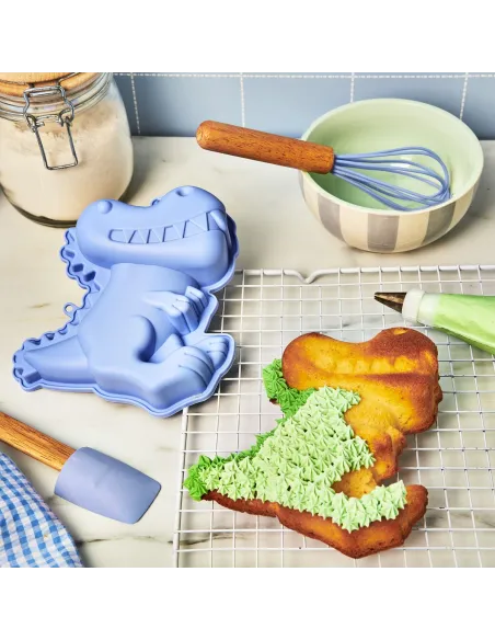 Kit de repostería para niños Azul Molde, Espátula y Batidor varillas Wilton