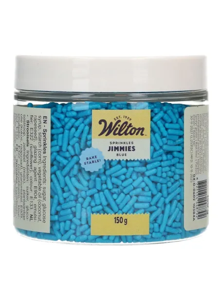 Sprinkles Fideos de azúcar Jimmies Azul 150 g Wilton