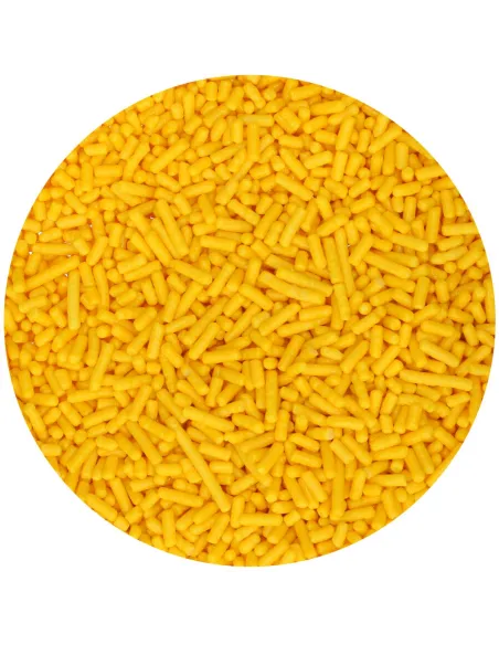 Sprinkles Fideos de azúcar Jimmies Amarillo 150 g Wilton
