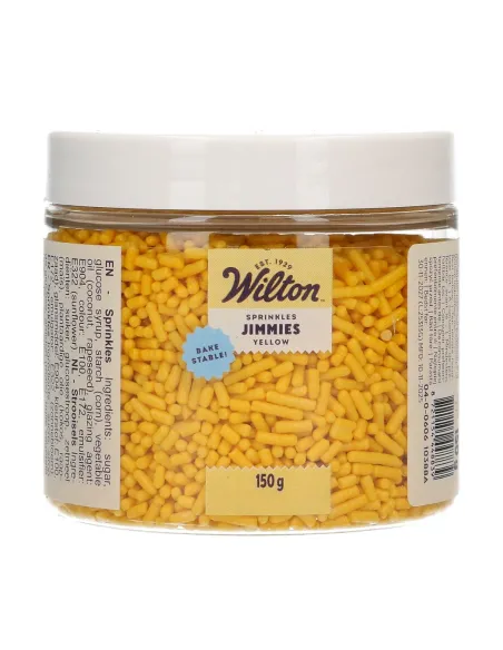 Sprinkles Fideos de azúcar Jimmies Amarillo 150 g Wilton