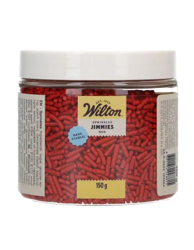 Sprinkles Fideos de azúcar Jimmies Rojos 150 g Wilton