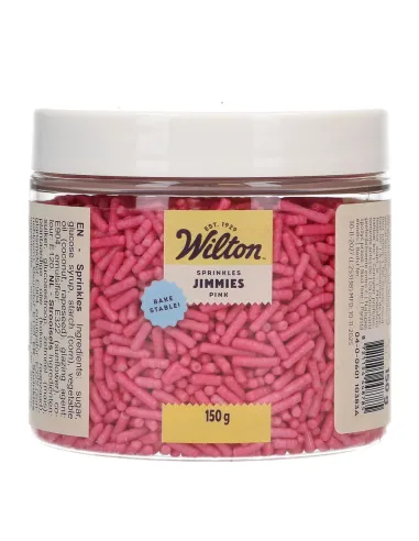 Sprinkles Fideos de azúcar Jimmies Rosa 150 g Wilton