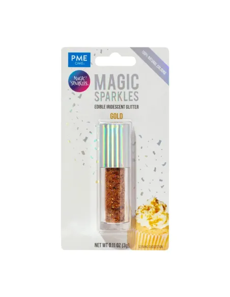 Purpurina comestible en copos Dorado 3 g PME
