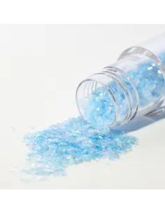Purpurina comestible en copos Azul Aguamarina 3 g PME