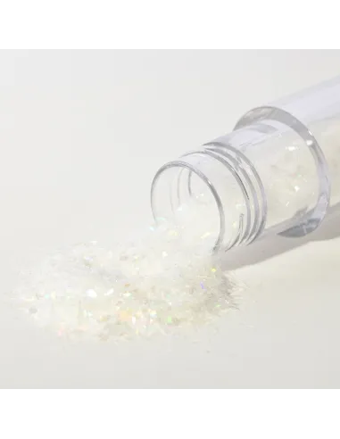 Purpurina comestible en copos Cristal Blanco 3 g PME