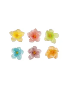 Set 35 Flores de oblea colores pastel 3,5 cm Dekora