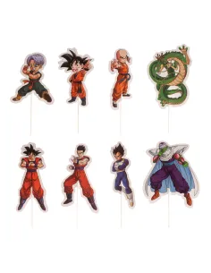 Set 16 toppers de papel Bola de Dragón Dekora