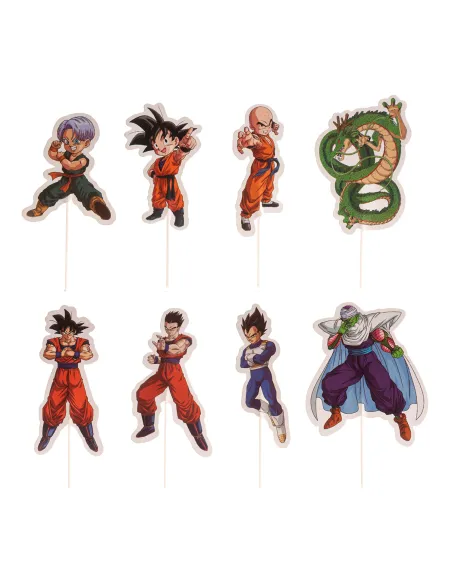 Set 16 toppers de papel Bola de Dragón Dekora