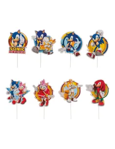 Set 16 toppers de papel Sonic Dekora