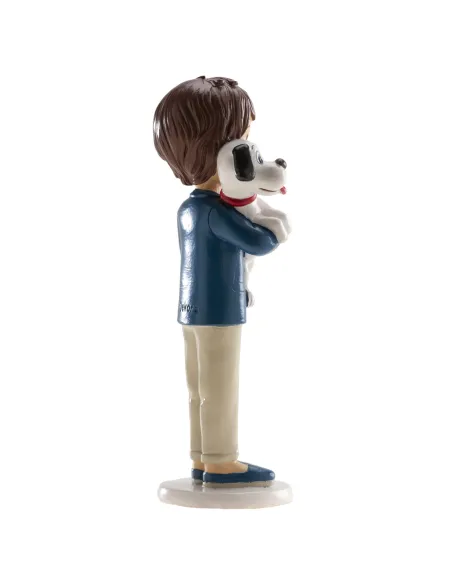 Figura niño comunión con perro 16,5 cm Dekora