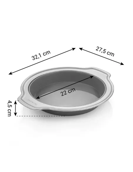 Molde redondo de silicona con borde de metal 22 cm Tescoma