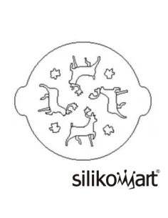 Stencil para tarta renos Silikomart