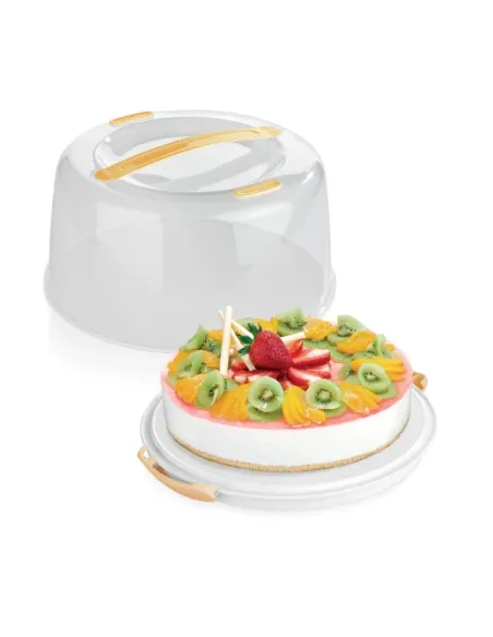 Portatartas redondo Alto con base de gel para refrigerar 29 cm