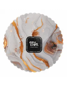 Base redonda rígida Mármol Oro-Blanco 20 cm