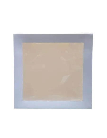 Caja blanca para tarta con ventana superior 25 x 25 x 25 cm