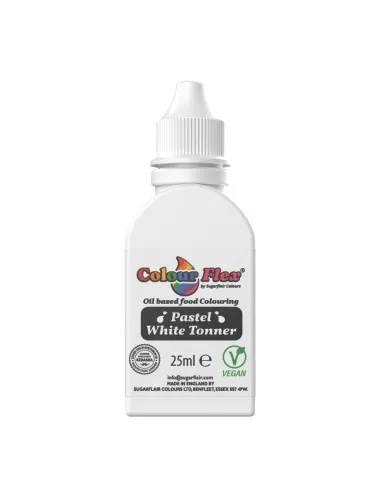 Colorante liposoluble Blanco 25 ml Colour Flex Sugarflair