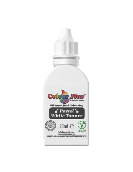 Colorante liposoluble Blanco 25 ml Colour Flex Sugarflair