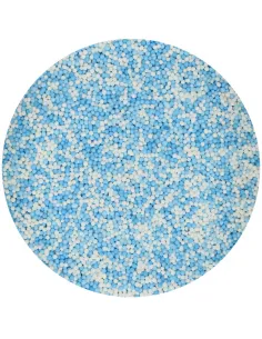 Nonpareils azul bebé y blanco 80 g Funcakes