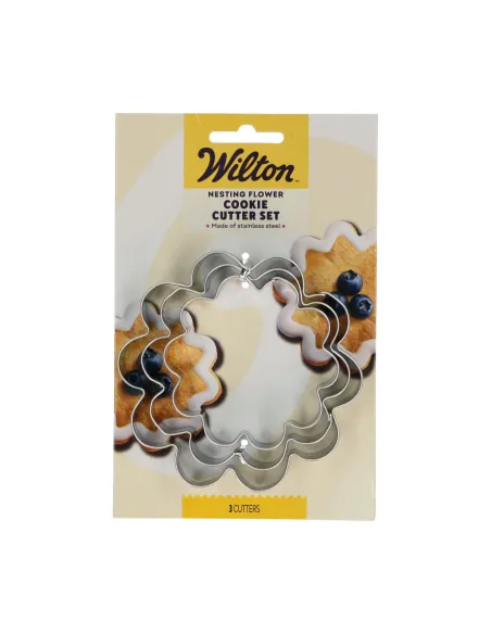 Set 3 cortadores Flor Wilton