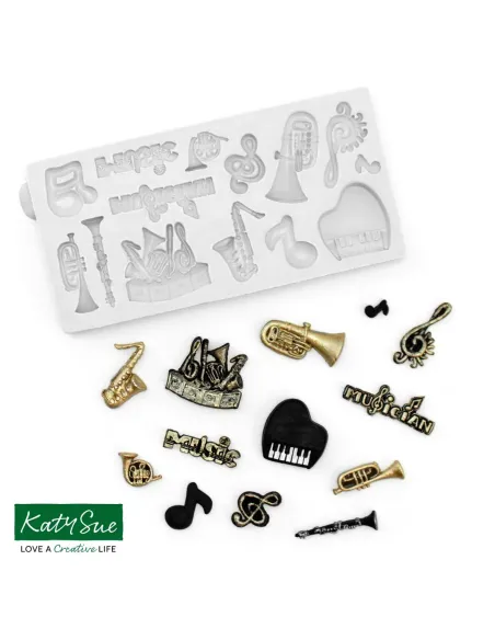 Molde silicona Instrumentos Musicales Katy Sue