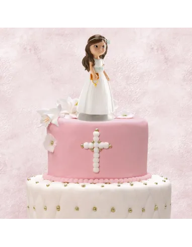 Figura niña comunión Elena 13 cm Dekora