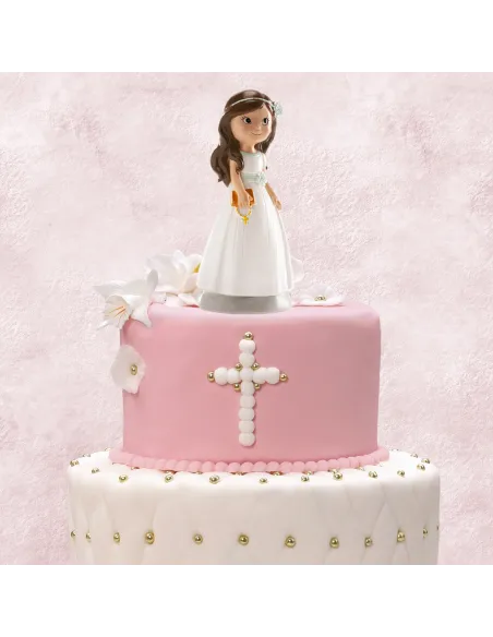 Figura niña comunión Elena 13 cm Dekora