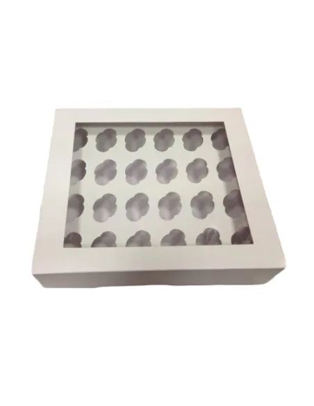 Caja 24 mini cupcakes con ventana