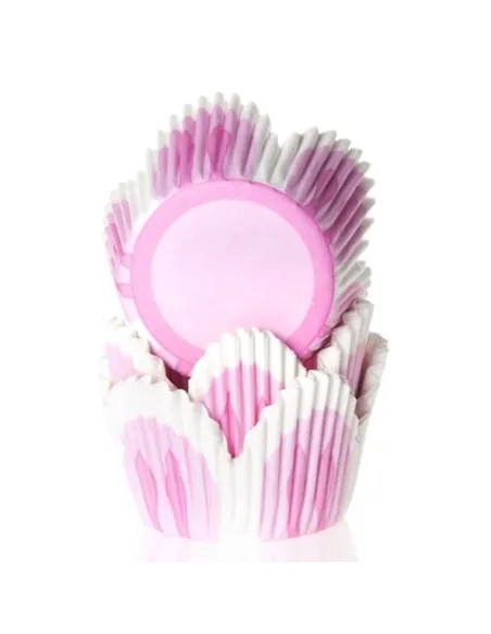 Cápsulas de papel tulipán rosa HM