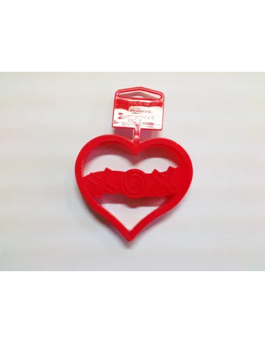 Cortador-marcador corazón XOX