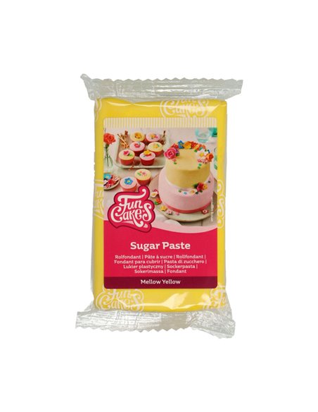 Fondant Funcakes Amarillo 250 g