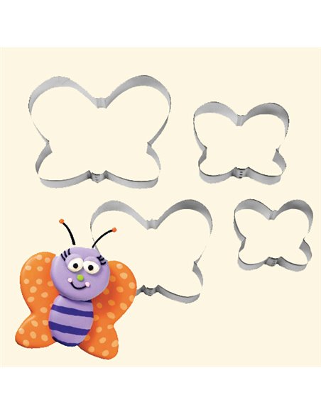 Set de 4 cortadores mariposas